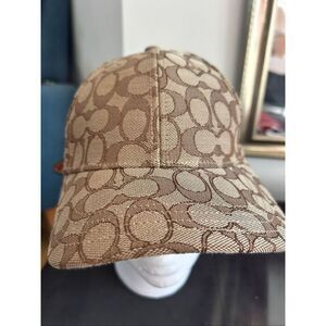 Coach Limited Edition Men's Cap Brown Adjustable Size Authentic Logo baseball